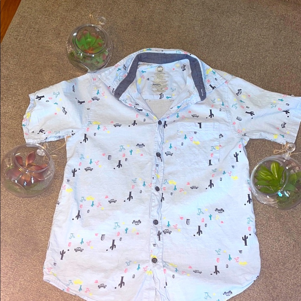 Cute boy southern button down shirt